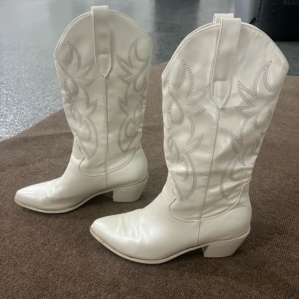 Billini white Heeled Boots